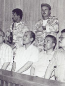 خلال محاكمته مع رفاقه<br>في لبنان عام 1997