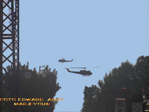 طائرة قائد الجيش تحلق فوق مرجعيون – صورة ادوار العشي  - مرجعيون