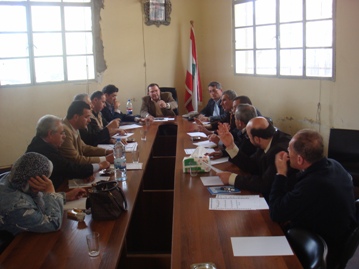 جانب من الإجتماعات في بلدية الخيام