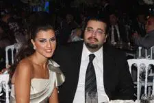 العريس أحمد الحريري وخطيبته لمى برجي