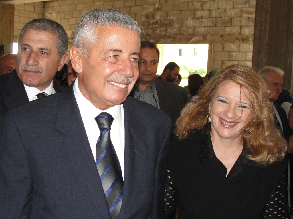الوزيرة ليلى الصلح حمادة والوزير الدكتور كرم كرم خلال الحفل