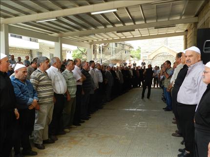 جانب من اعتصام أهالي حاصبيا في مبنى الداوودية أمس (طارق أبو حمدان)
