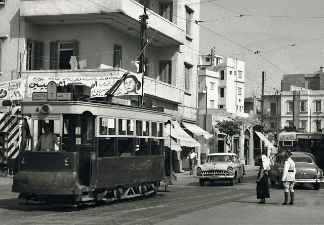 الترامويي بيروت، خط الحرش – البسطة عام 1955
