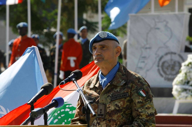 الجنرال بورتولانو متحدثا في ذكرى تأسيس الامم المتحدة
