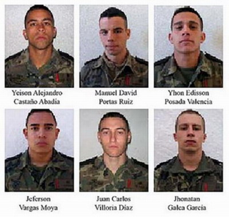 الجنود الاسبان الستة الذين قضوا بالتفجير الارهابي في العام 2007