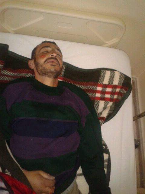 محمد أبو ضاهر الذي ما لبث ان توفي لاحقا جراء البرد القارس