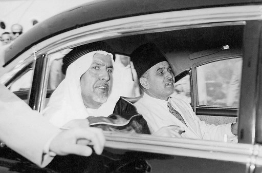 صورة للرئيس صائب سلام مع أمير الكويت – 1965 