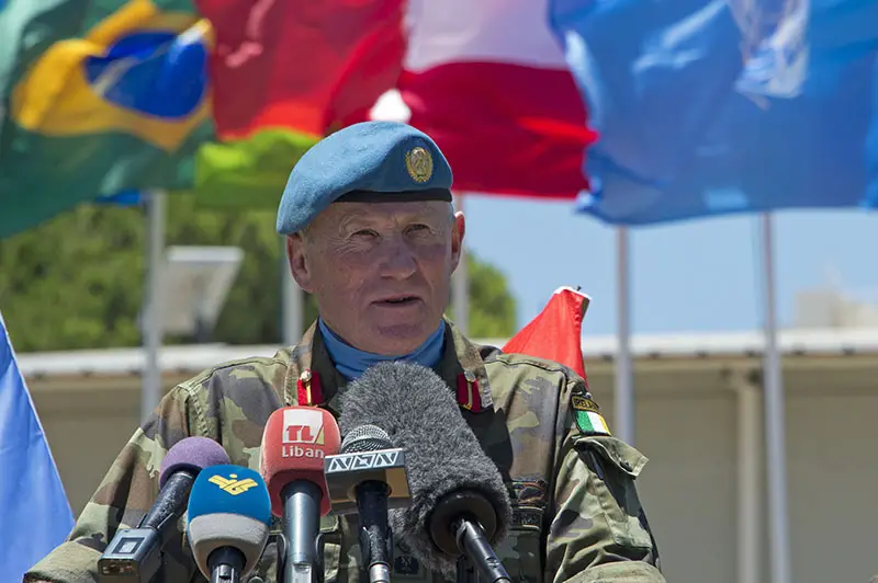 القائد العام لقوات اليونيفيل العاملة في لبنان الجنرال الايرلندي مايكل بيري