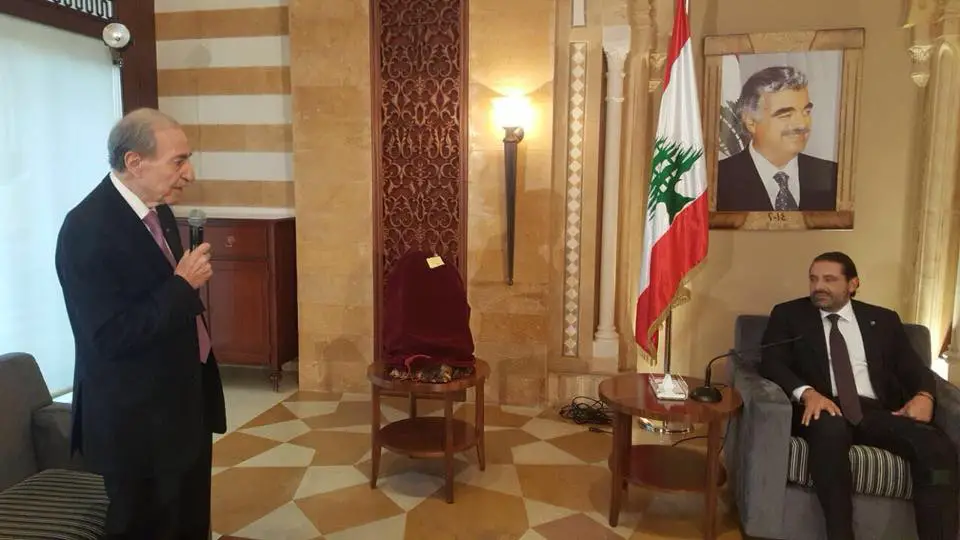 رئيس الحكومة المكلف سعد الحريري يجدد وعده (عالوعد يا زيتون)