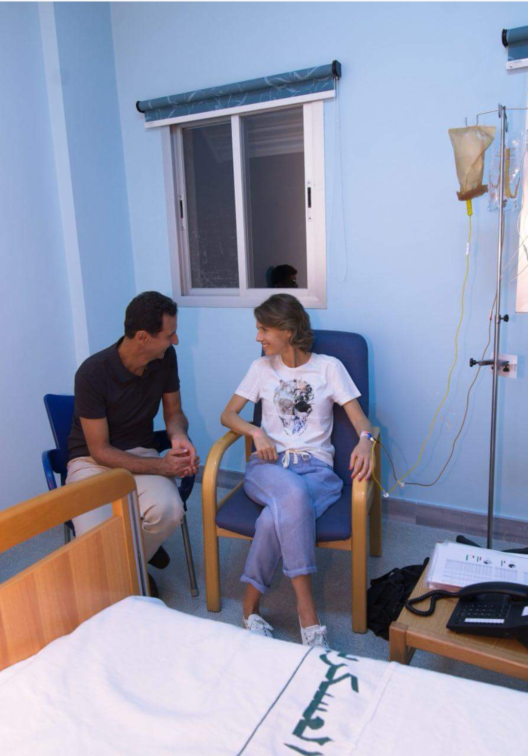 أسماء الأسد تتلقى علاجها في إحدى المشافي الحكومية