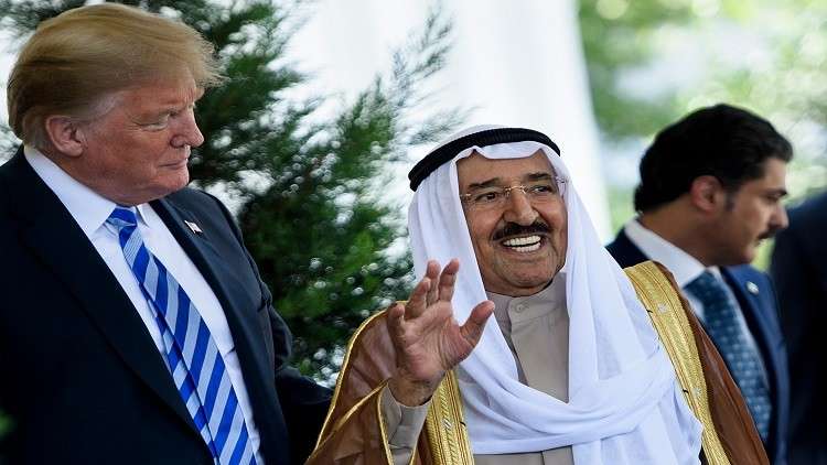 أمير الكويت صباح الأحمد الصباح والرئيس الأمريكي دونالد ترامب