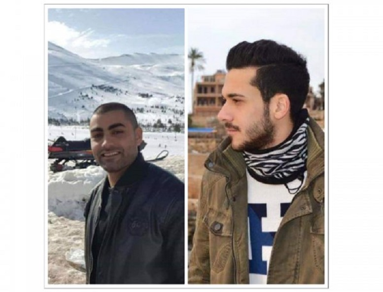 المهندسان الضحيتان طه ذوق وعمران دكرمنجي اللذان كتب عليهما ان يسجلا اسميهما على لائحة ضحايا الموت على طرق لبنان