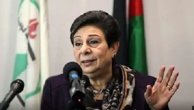 حنان عشراوي عضو اللجنة التنفيذية في منظمة االتحرير الفلسطينية