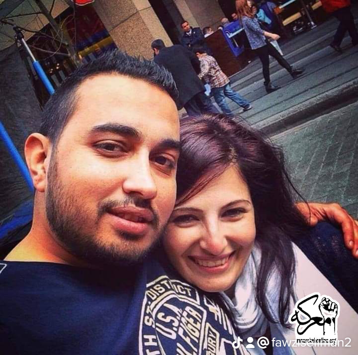 طارق عاصي وزوجته رنا خليل منصور