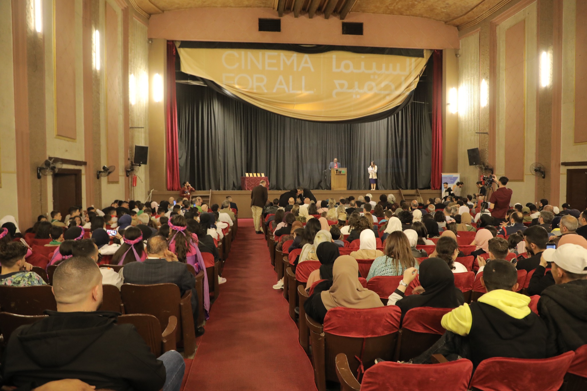 من فعاليات افتتاح مهرجان لبنان السينمائي الدولي للأفلام القصيرة في طرابلس