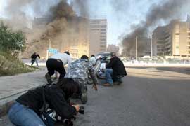 صورة التقتها عزيز طاهر في محيط الجامعة العربية في بيروت