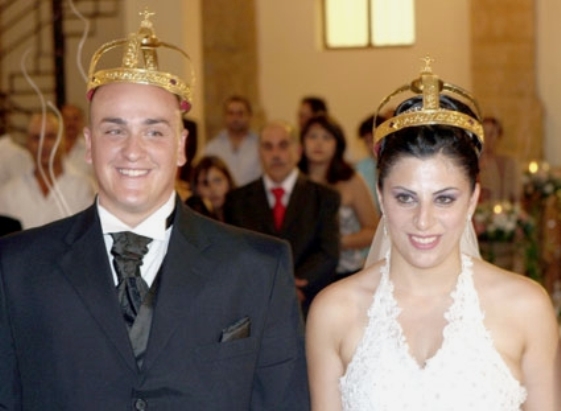  دنيا عطاالله وخوان يعقدان الزواج في كنيسة مرجعيون للروم الكاثوليك