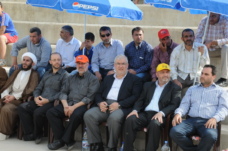 رئيس كتلة الوفاء للمقاومة النائب محمد رعد خلال رعايته المهرجان الرياضي الذي اقامه القسم الرياضي في منطقة الجنوب الثانية في حزب الله