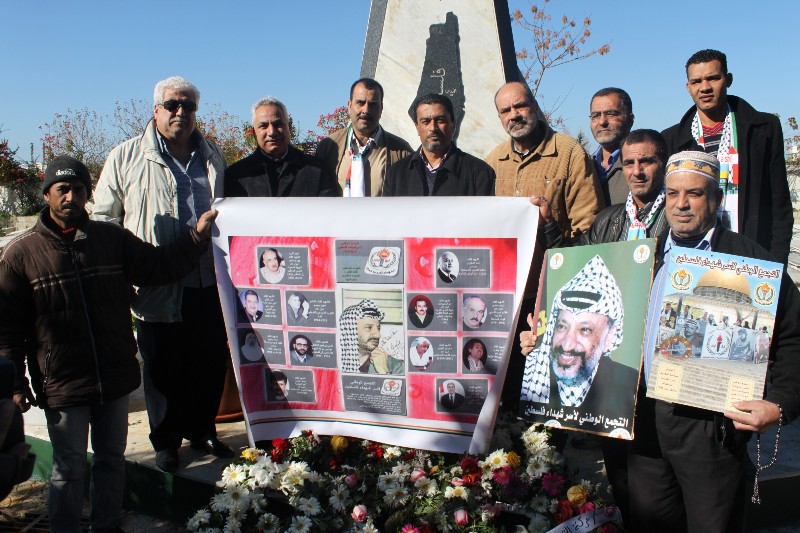 التجمع الوطني لاسر شهداء فلسطين في لبنان يضع اكاليل الزهور على النصب التذكارية للجندي المجهول‎