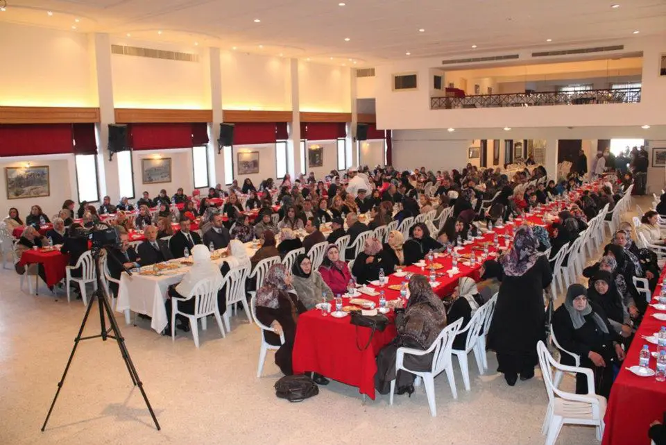 جانب من الحضور لاحتفال التكريمي للامهات في النبطية برعاية وحضور السيدة رباب الصدر
