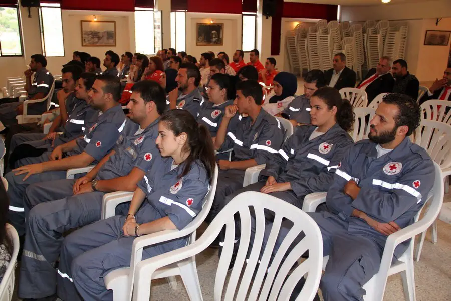 تكريم متطوعي الصليب الاحمر اللبناني في النبطية