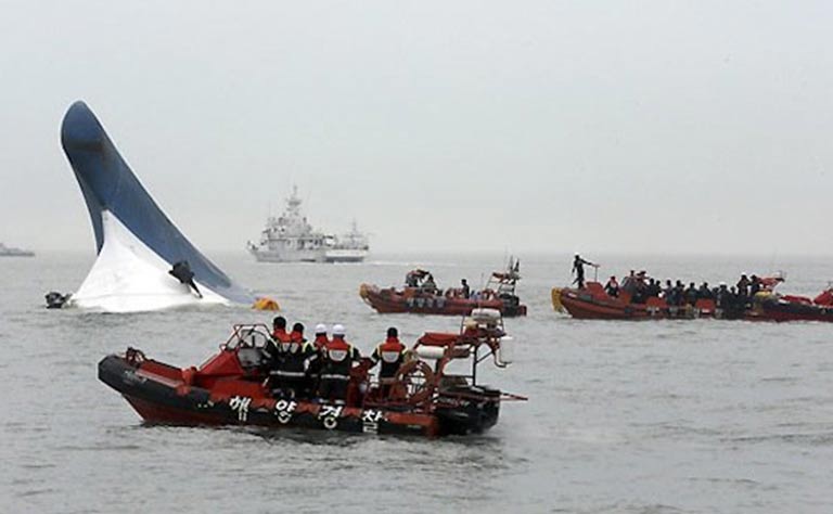 كارثة غرق السفينة الكورية الجنوبية