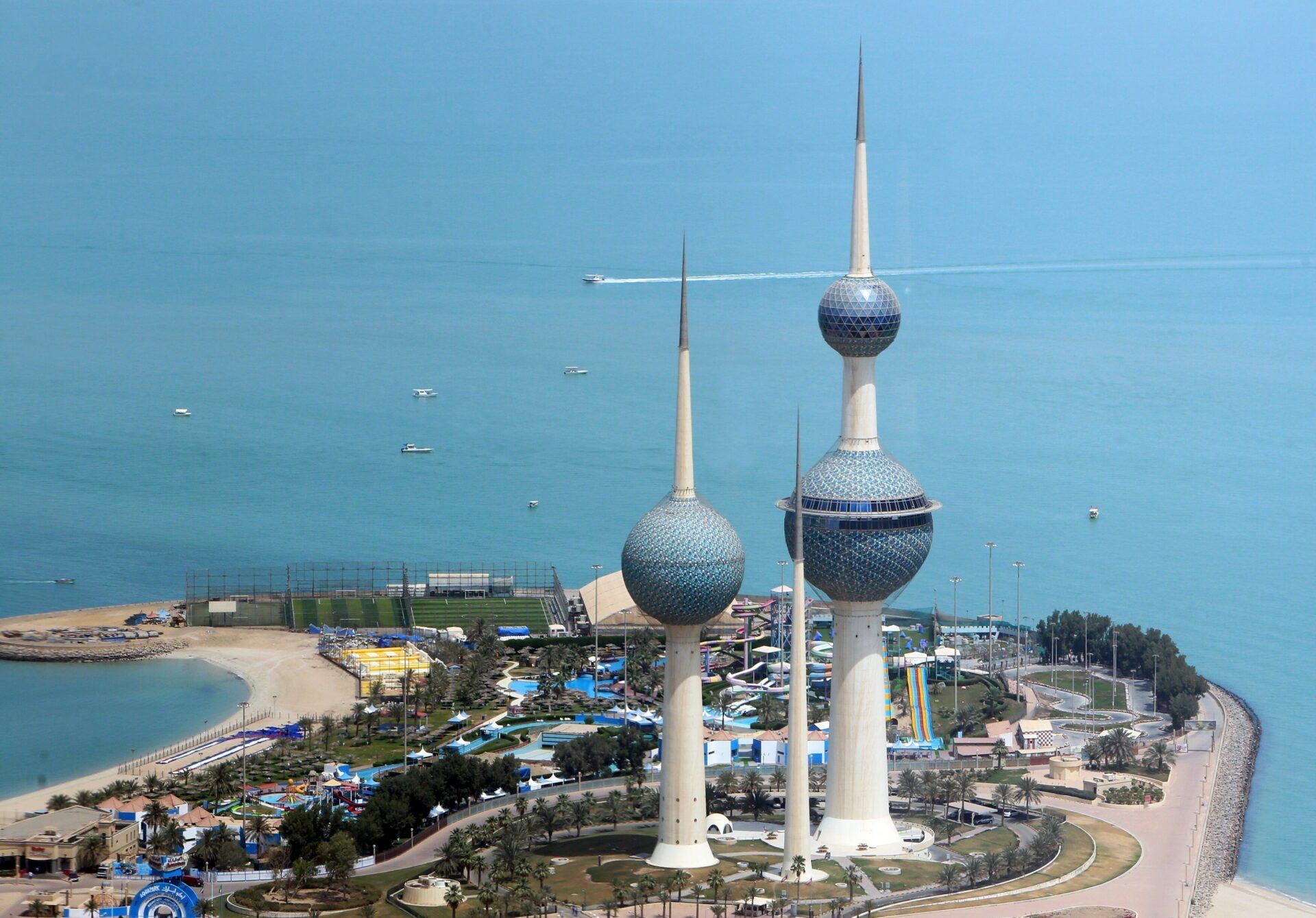 صورة جوية للكويت العاصمة (أ ف ب)
