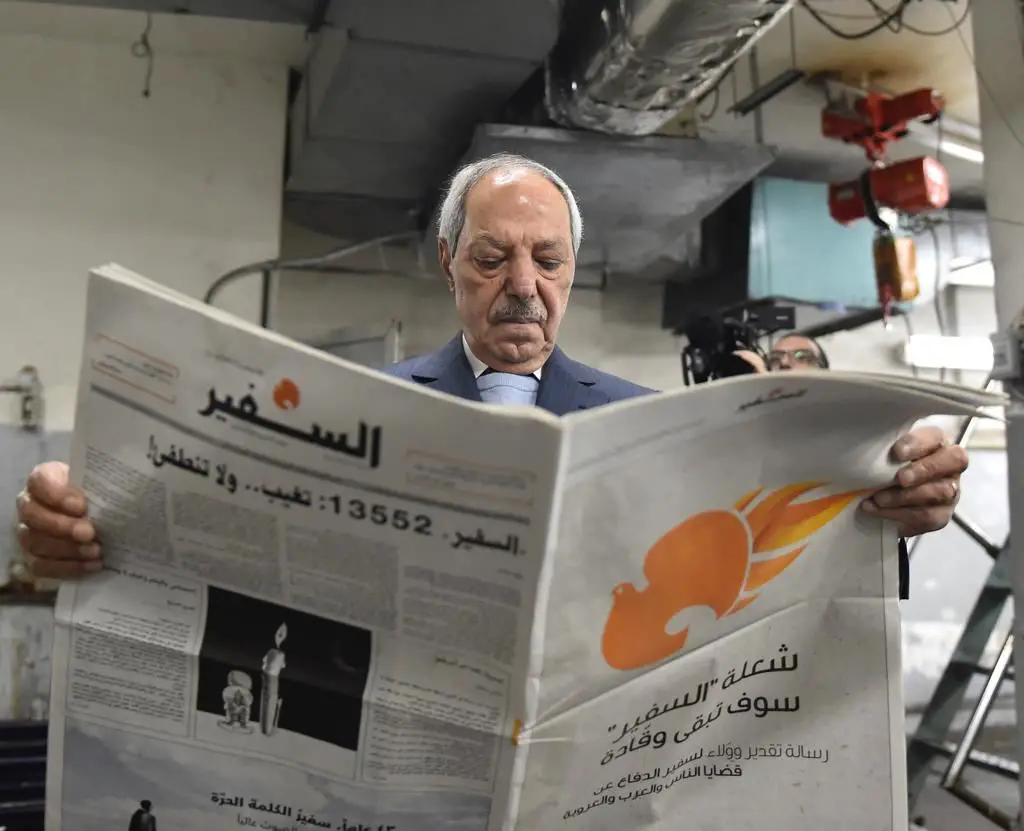 طلال سلمان. (نبيل اسماعيل- النهار)