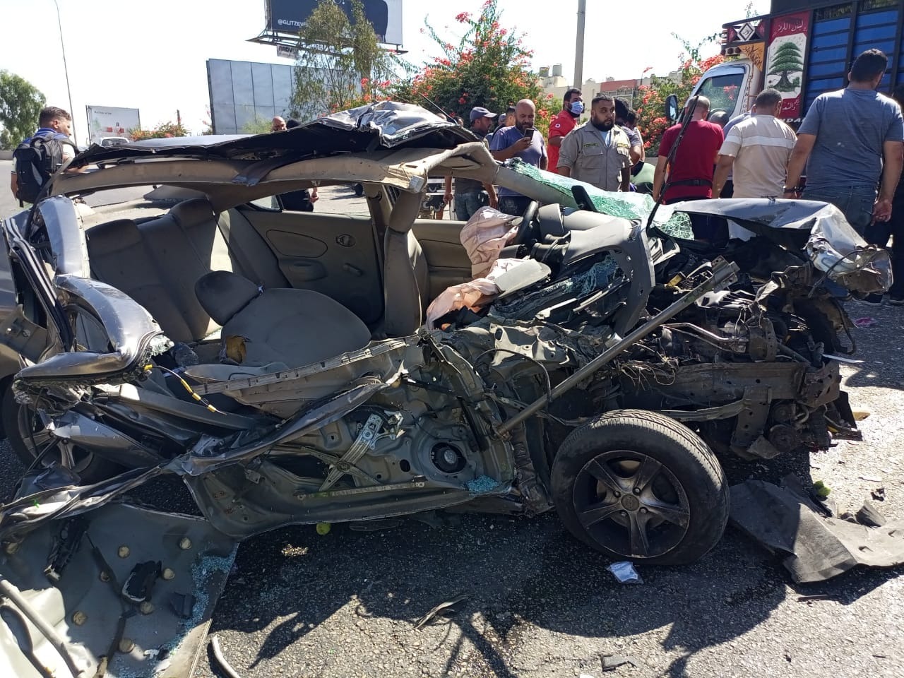الحادث المروري في الجية