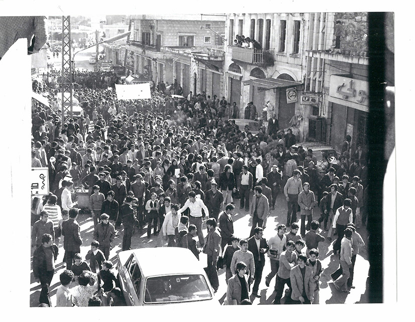 تظاهرة بالنبطية من شرفة إستديو رامز 1972