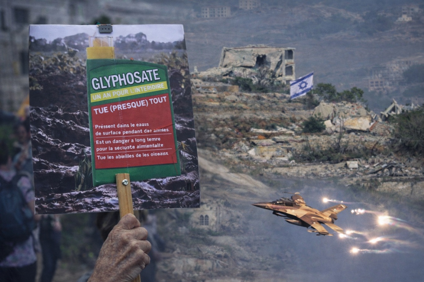 رجح خبراء بيئة أن تكون المادة التي ألقتها إسرائيل على جنوب لبنان هي الغليفوسات