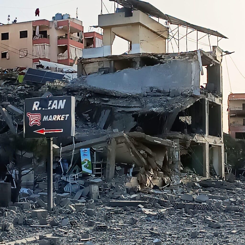 الدمار في منطقة الكفور