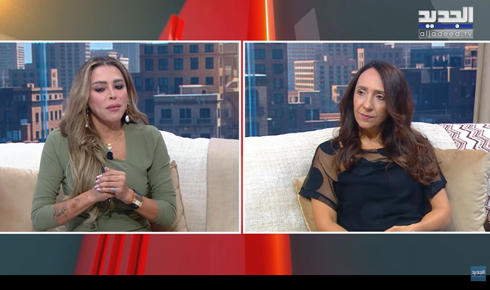 ريما خشيش على قناة الجديد مع الإعلامية لوركا سبيتي