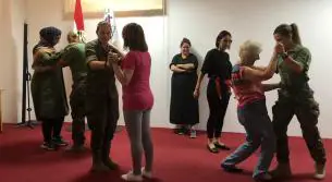 نشاط نسائي أسباني لبناني في الخيام: مين ما بحب يرقص