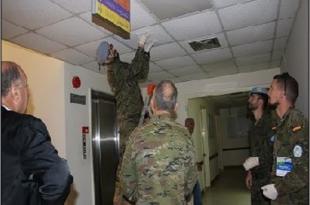 مكافحة الآفات في مستشفى حاصبيا الحكومي من قبل الكتيبة الإسبانية