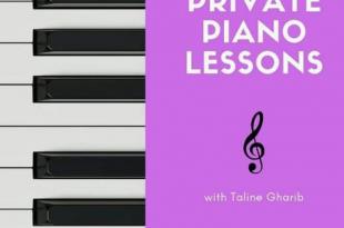 دروس خصوصية في العزف على البيانو مع تالين غريب