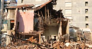 انهيار جزء من منزل رئيس الحكومة اللأسبق شفيق الوزانا في بيروت