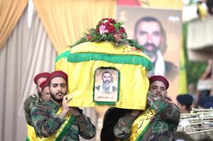 حزب الله يُشيّع الشهيد  على طريق القدس المجاهد علي جعفر معتوق في صير الغربية