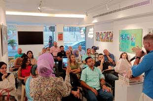 أمسية شعرية ساحرة لملتقى الألوان الفني في Escape Gallery ضمن فعاليات أيام بيروت الفنية