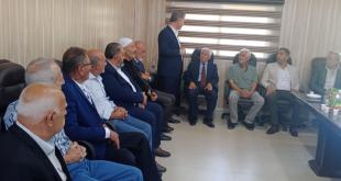 وفود مهنئة بانتخاب رئيس ونائب رئيس لاتحاد بلديات العرقوب
