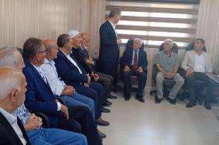 وفود مهنئة بانتخاب رئيس ونائب رئيس لاتحاد بلديات العرقوب