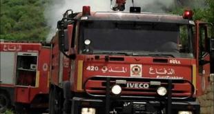 إصابة رئيس مركز الدفاع المدني في راشيا الفخار بحروق خلال مشاركته في إهماد حريق
