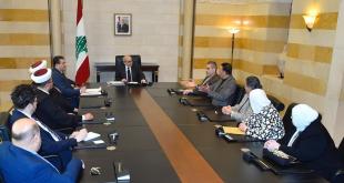 سلام استقبل وفد هيئة رعاية السجناء: متابعة الملف واقرار العفو العام