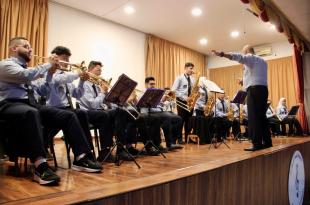 احتفال للفرقة الموسيقية للجنة الاجتماعية في المركز الإسلامي – عائشة بكّار