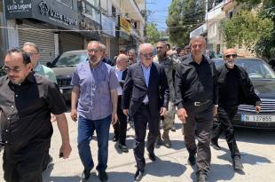 جولة لوزير المالية ياسين جابر في مدينة النبطية